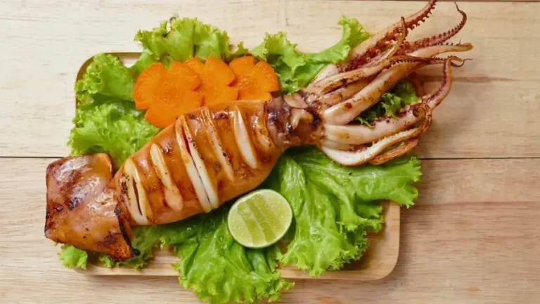 Mực lá nướng Sa tế
