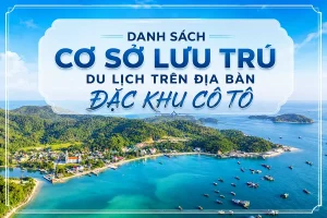 danh sách cơ sở lưu trú đặc khu cô tô