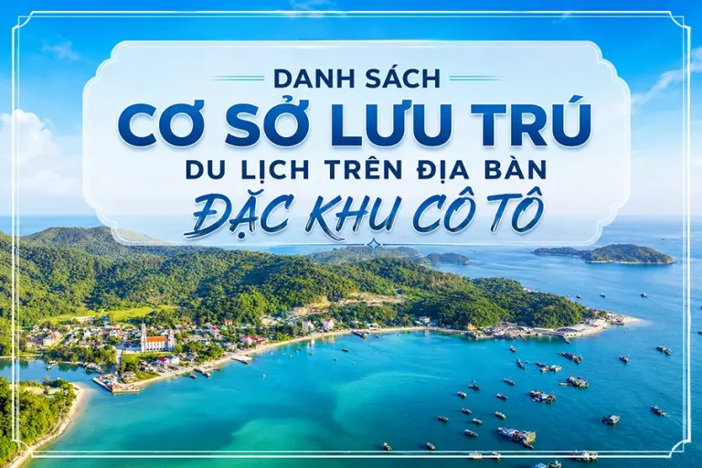 danh sách cơ sở lưu trú đặc khu cô tô